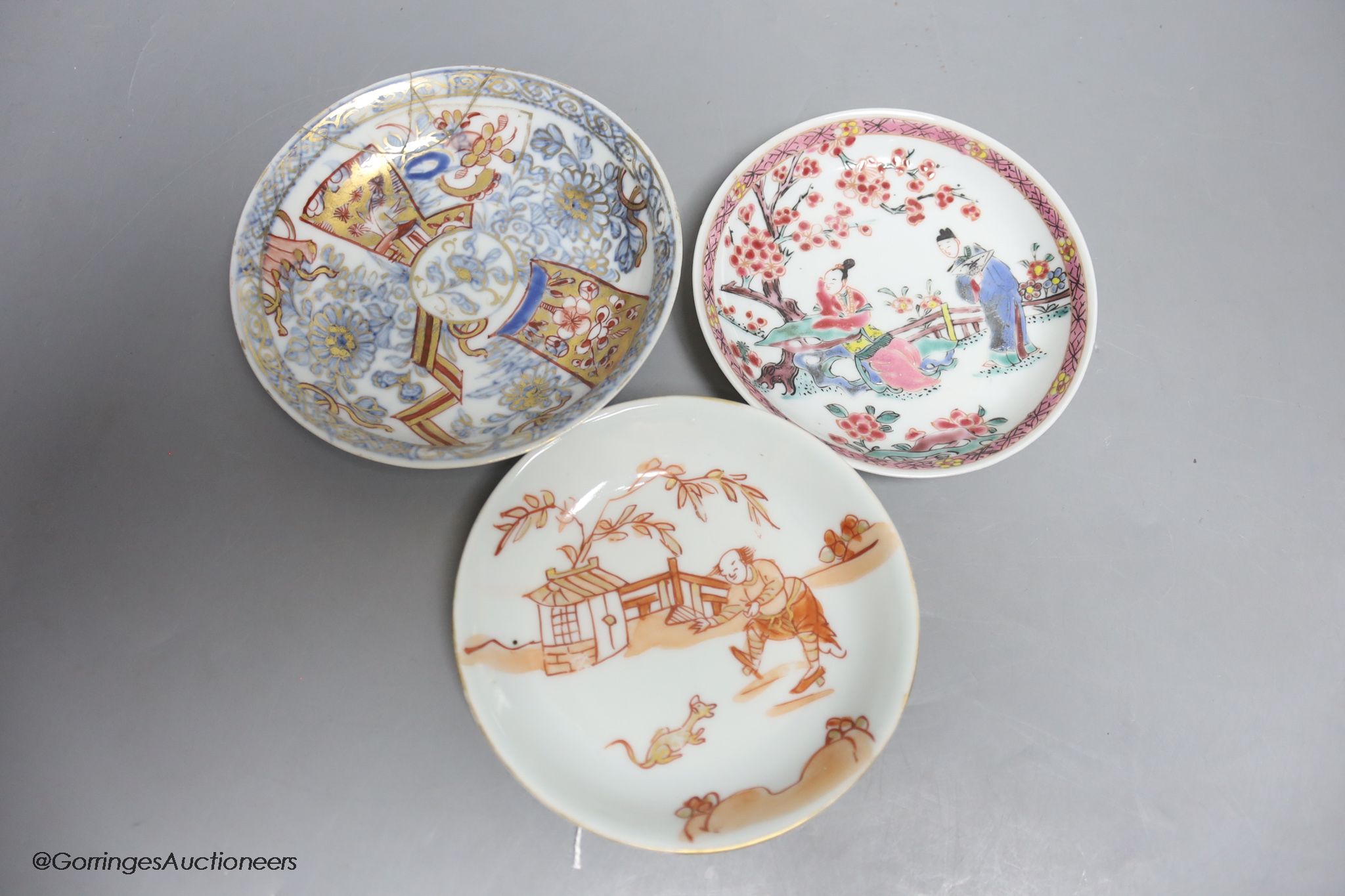 A small collection of 18th century Chinese porcelain